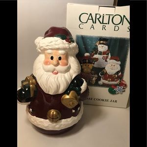 Santa Claus Cookie Jar Carlton Cards